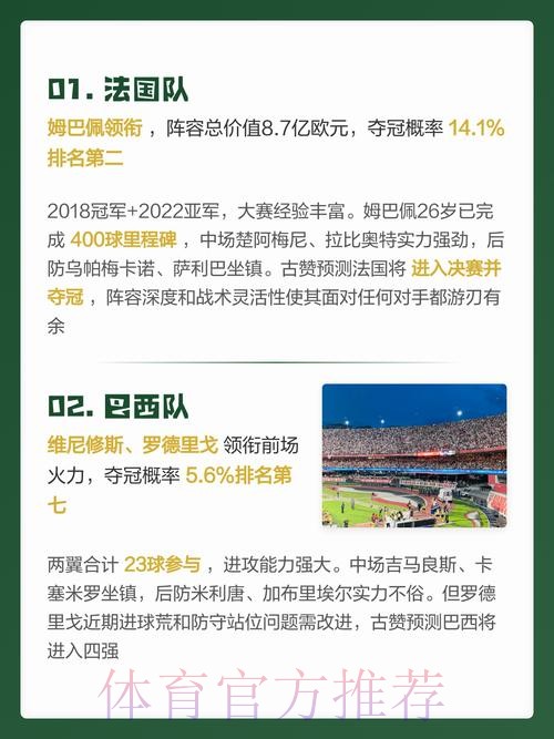基于数据分析的世界杯比赛预测指南 基于数据分析的世界杯比赛预测指南